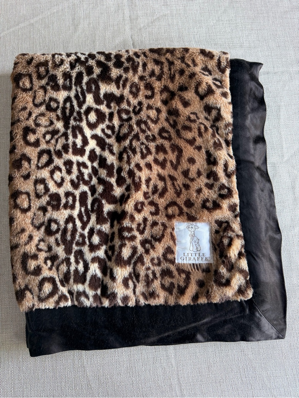 Little Giraffe Luxe Baby Blanket Leopard Print